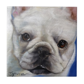 Azulejo De Cerâmica Do "pintura da arte do frenchie do buldogue