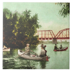 Azulejo de cerâmica do rio Healdsburg Russo