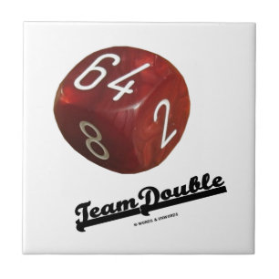 Azulejo De Cerâmica Dobro da equipe (cubo de duplicação da gamão)