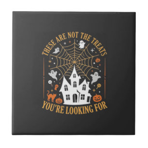 Azulejo De Cerâmica Doces Engraçados de Halloween Projeto de Casa Asso