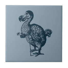 Azulejo de cerâmica Dodo Pequeno (4,25" x 4,25") d