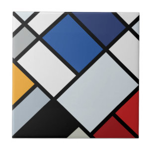 Azulejo De Cerâmica Doesburg - Contra-Composição das Dissonâncias
