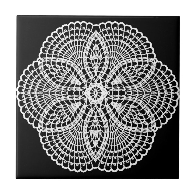 Azulejo De Cerâmica Doily Art (Frente)