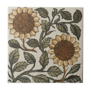 Azulejo De Cerâmica Dois girassóis