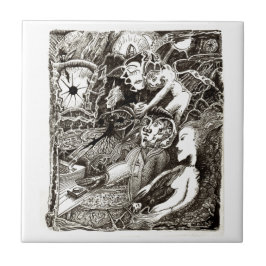 Azulejo De Cerâmica Dois mundos