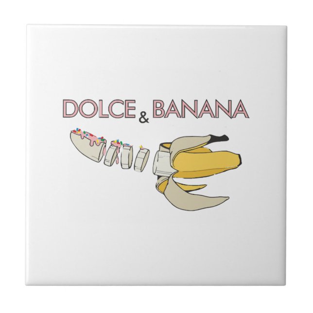 Azulejo De Cerâmica Dolce & Banana (Frente)