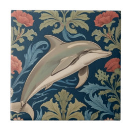 Azulejo De Cerâmica Dolphin William Morris no salto