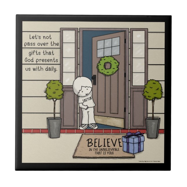 Azulejo De Cerâmica Dom Diário de Deus (Frente)