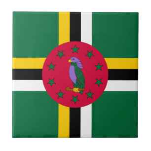 Azulejo De Cerâmica Dominica Flag