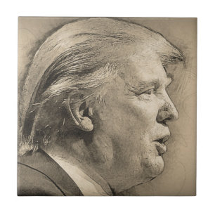 Azulejo De Cerâmica Donald Trump