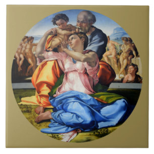 Azulejo De Cerâmica Doni Tondo, Doni Madona, Michelangelo