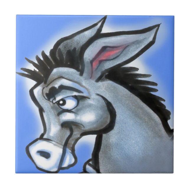 Azulejo De Cerâmica Donkey (Frente)