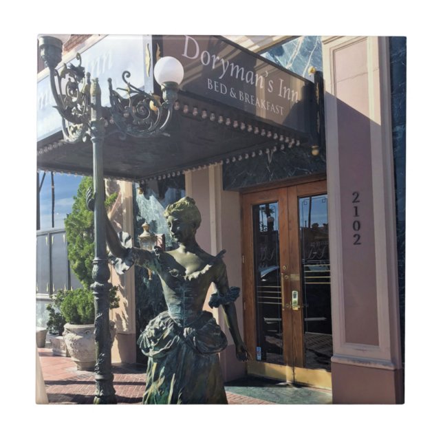Azulejo De Cerâmica Doryman's Inn, Newport Beach, Califórnia (Frente)