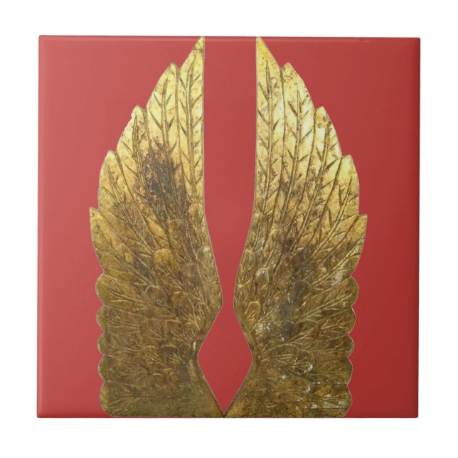 Azulejo de cerâmica Dourado Angel Wings (Frente)