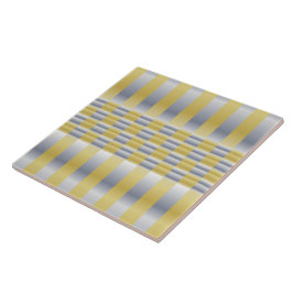 Azulejo De Cerâmica Dourado e prateado (verificadores e riscas)