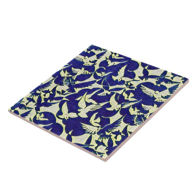 Azulejo De Cerâmica Dovs em Voo (Lateral)