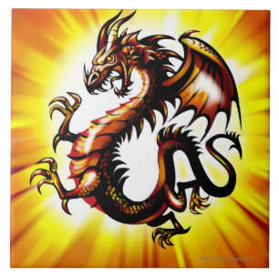Azulejo De Cerâmica Dragão 3
