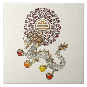 Azulejo De Cerâmica Dragão Chakra