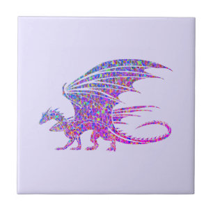 Azulejo De Cerâmica Dragão Mosaico Incrível