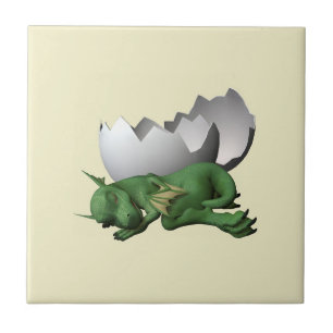 Azulejo De Cerâmica Dragão Recém-Nascido