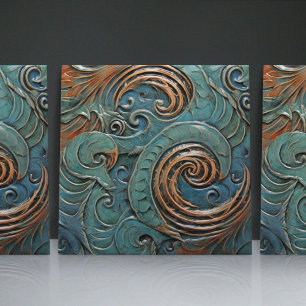 Azulejo De Cerâmica Dragon Escala Padrões ecológicos vitorianos