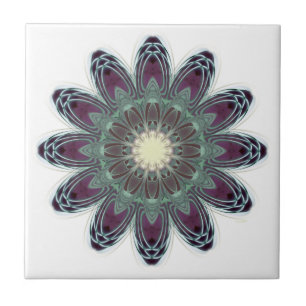 Azulejo De Cerâmica Dragonfly Wings Mandala