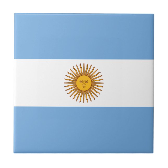 Azulejo De Cerâmica Drapeau Argentine (Frente)