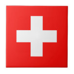 Azulejo De Cerâmica Drapeau Suisse<br><div class="desc">Drapeau de la Suisse: "Unus pro omnibus,  omnes pro uno" → Un pour tous,  tous pour un!</div>