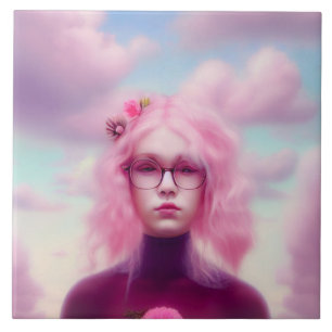 Azulejo De Cerâmica Dreamy Rosa