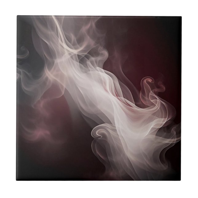 Azulejo De Cerâmica Dreamy Smoke Abstrato Marble (Frente)