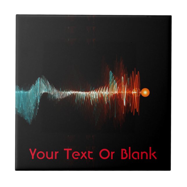 Azulejo De Cerâmica Dualidade de Onda de Partículas (Frente)