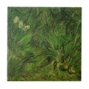 Azulejo De Cerâmica Duas Borboletas Brancas por Vincent van Gogh
