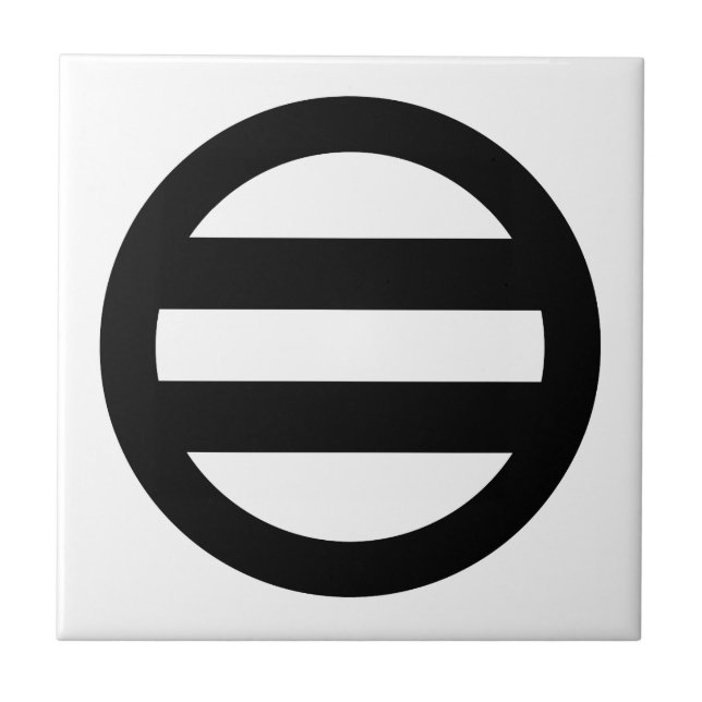 Azulejo De Cerâmica Duas linhas cercadas (Frente)