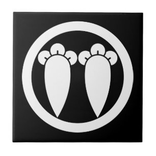 Azulejo De Cerâmica Duas nuvens paralelas em um círculo