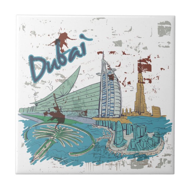 Azulejo De Cerâmica Dubai (Frente)