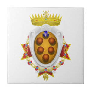 Azulejo De Cerâmica Ducado grande da bandeira de Toscânia