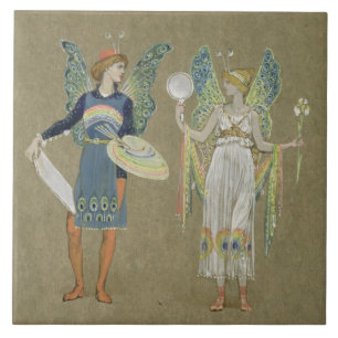 Azulejo De Cerâmica Duendes e pintores feericamente, "do boneco de