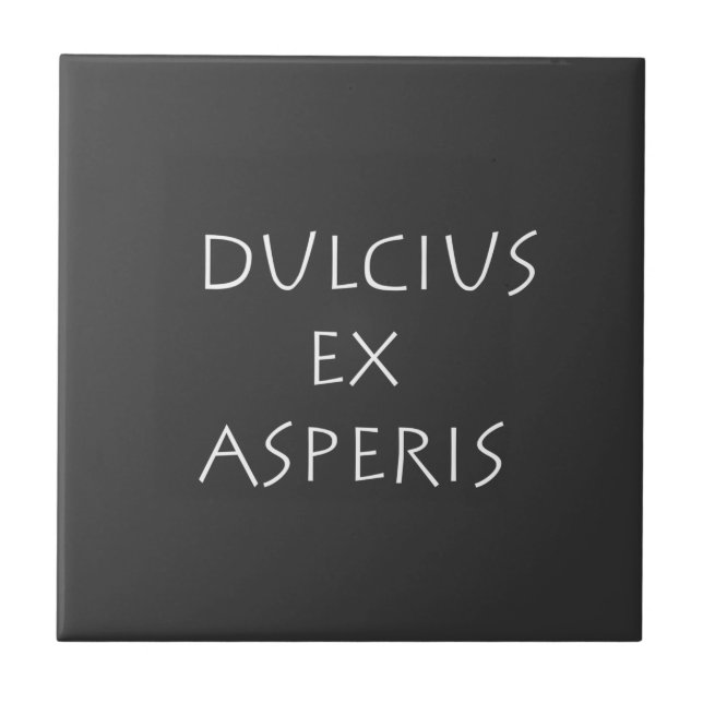 Azulejo De Cerâmica Dulcius ex asperis (Frente)