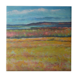 Azulejo De Cerâmica Dunas de Areia Costeira Trabalho de arte pintadas