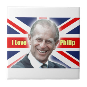 Azulejo De Cerâmica Duque de Einburgh - Eu amo Philip