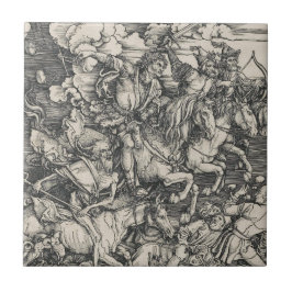 Azulejo De Cerâmica Durer quatro cavaleiro do apocalipse