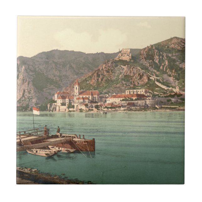Azulejo De Cerâmica Dürnstein, Áustria (Frente)