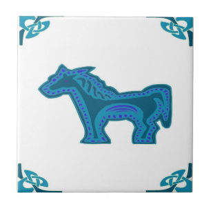 Azulejo De Cerâmica Dutch Blue Horsey