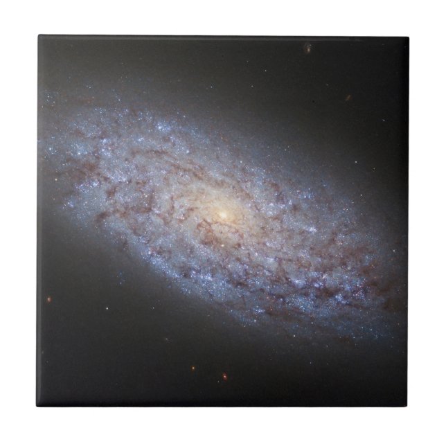 Azulejo De Cerâmica Dwarf Galaxy Ngc 5949. (Frente)