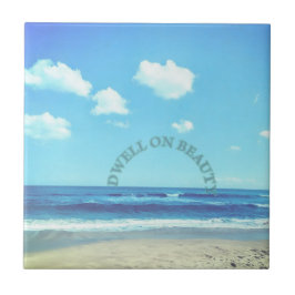 Azulejo De Cerâmica Dwell on Beauty beach scene 
