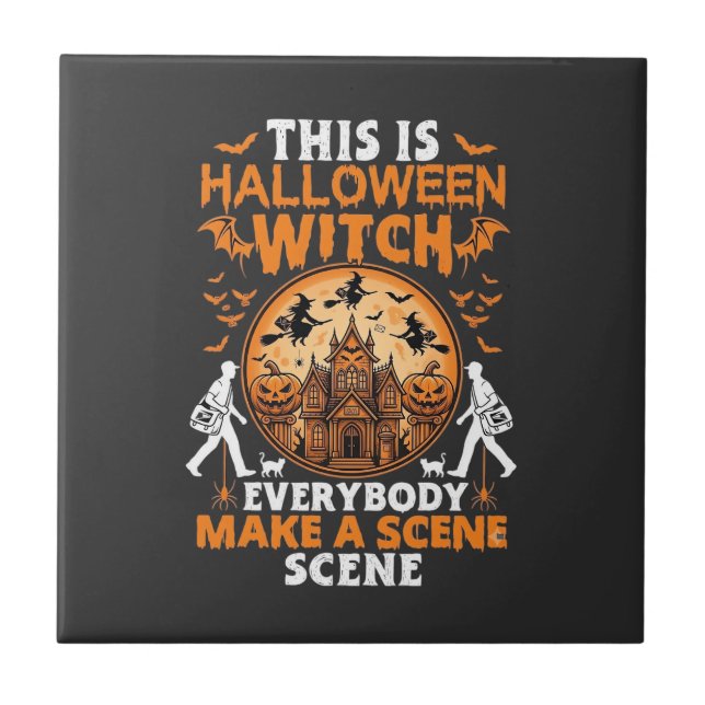 Azulejo De Cerâmica É Halloween (Frente)