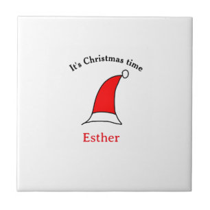 Azulejo De Cerâmica É Natal Papais noeis vermelho esse nome é simples 