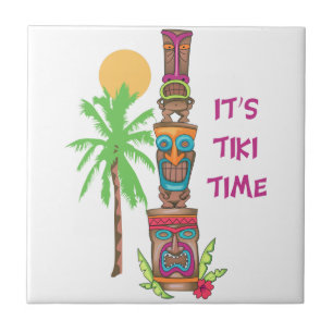 Azulejo De Cerâmica É tempo de Tiki
