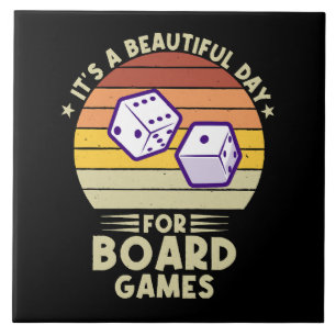 Azulejo De Cerâmica É Um Belo Dia Para Jogos De Tabuleiro gamer engraç