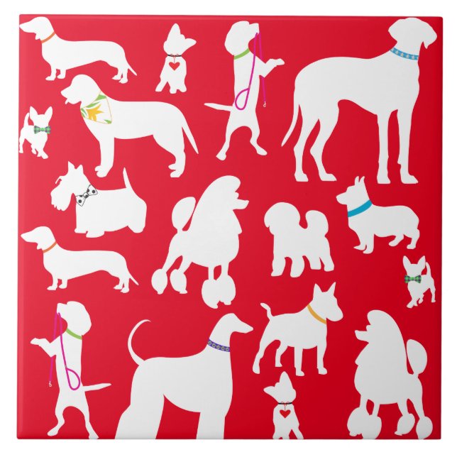 Azulejo De Cerâmica É uma vida de cães (Frente)